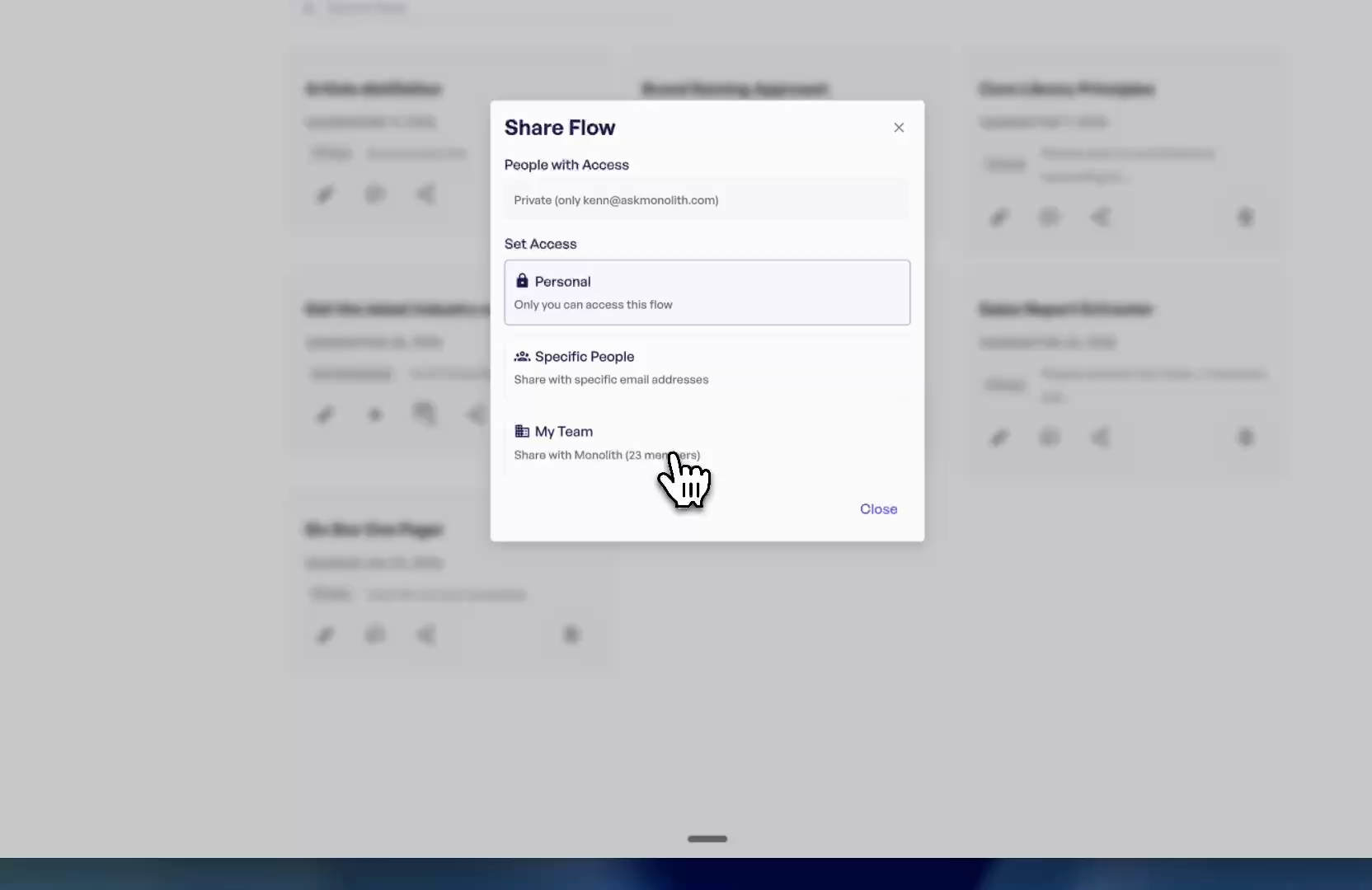 Jetdraft team workflow sharing preview